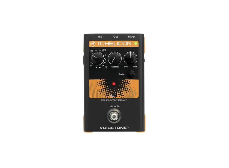 TC-Helicon VoiceTone E1 Echo & Tap Delay 